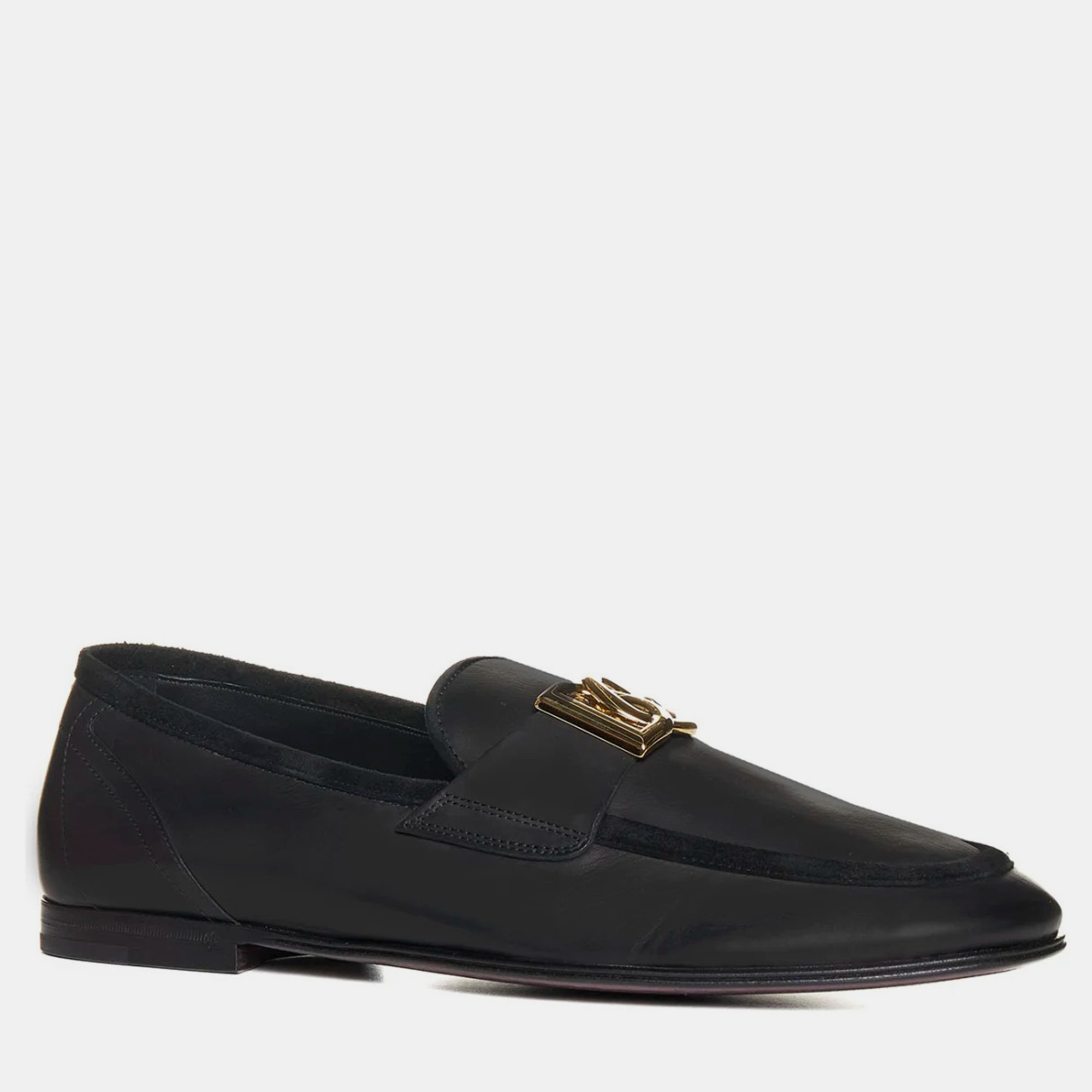 Dolce & Gabbana Black Loafers with Logo Men’s IT 40 
