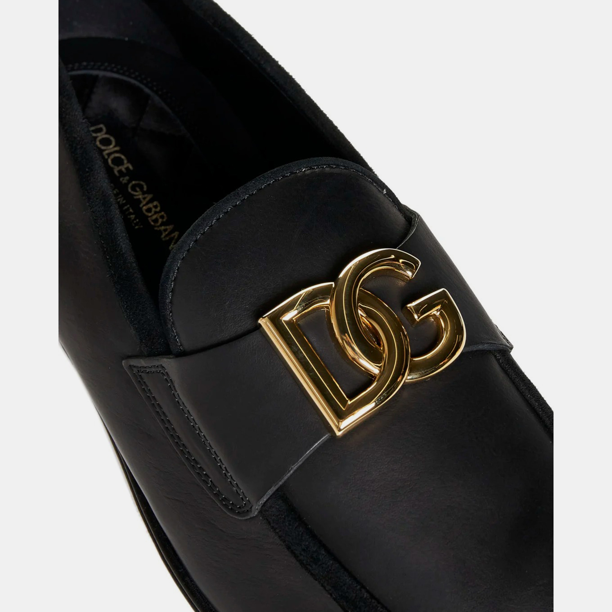 Dolce & Gabbana Black Loafers with Logo Men’s IT 40 
