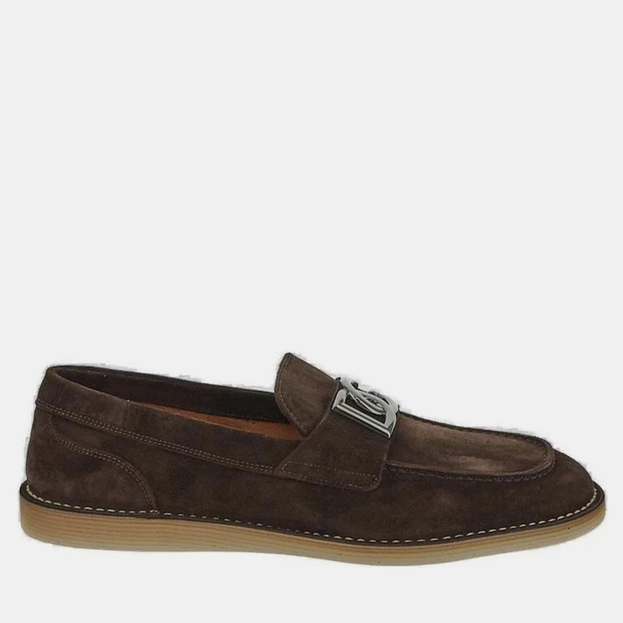 

Dolce & Gabbana Brown Logo Loafers Men’s IT 44