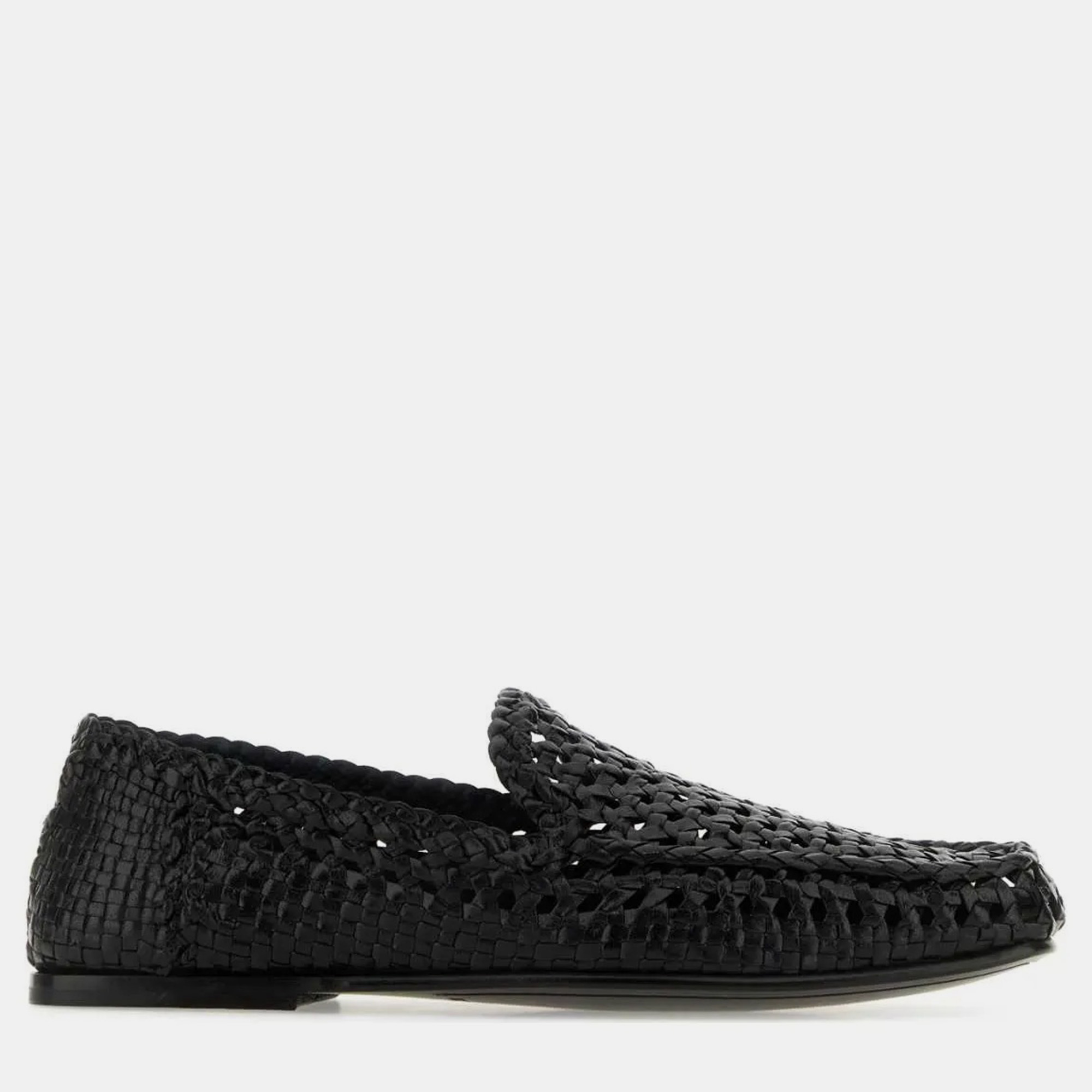 

Dolce & Gabbana Black Leather Loafers Men’s IT 41