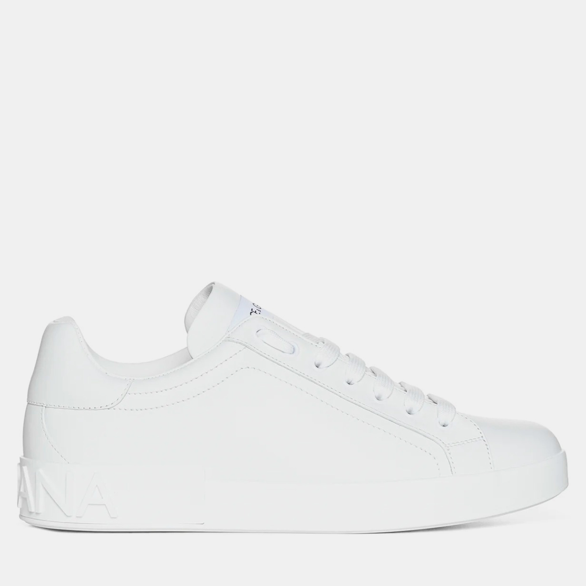 

Dolce & Gabbana White Portofino Leather Sneakers Men’s IT 40