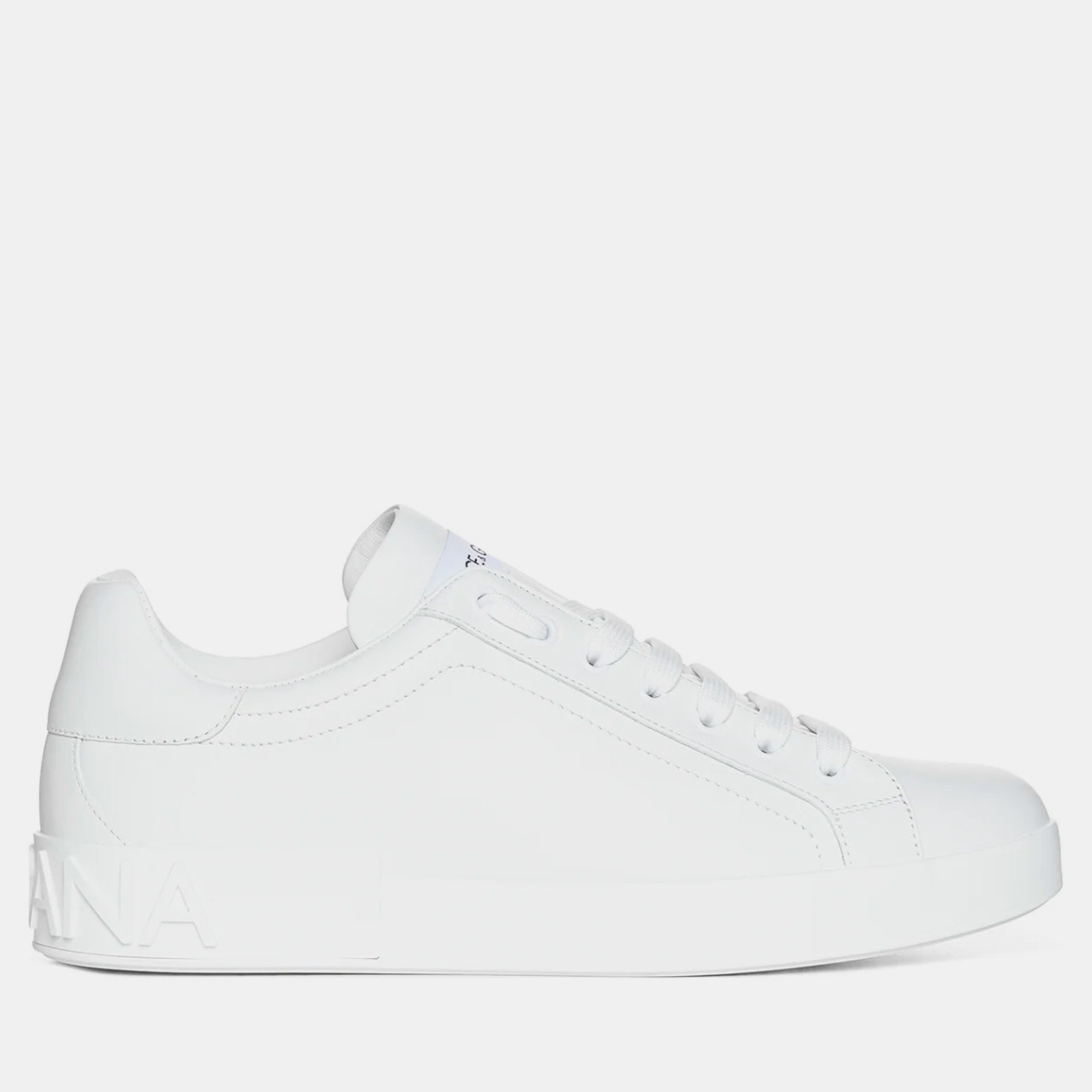 

Dolce & Gabbana White Portofino Leather Sneakers Men’s IT 45