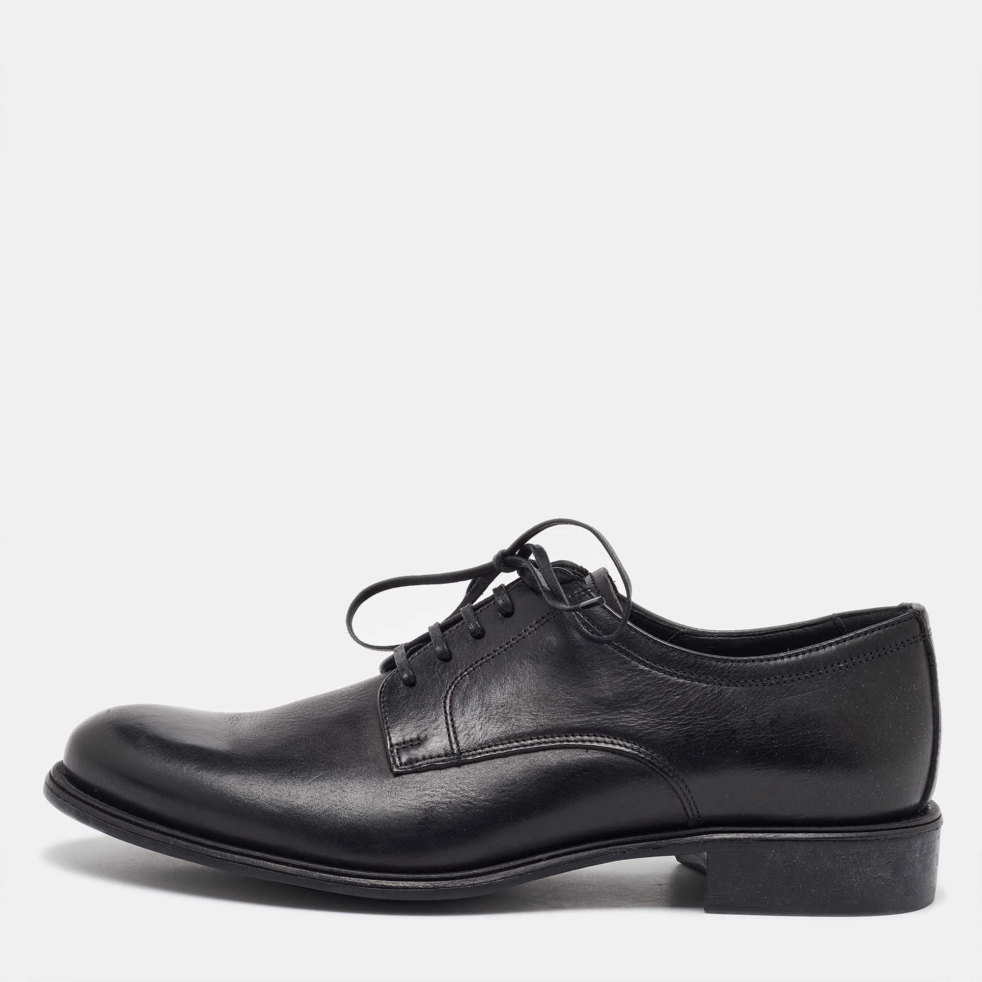 

Dolce & Gabbana Black Leather Lace Up Derby Size 41.5