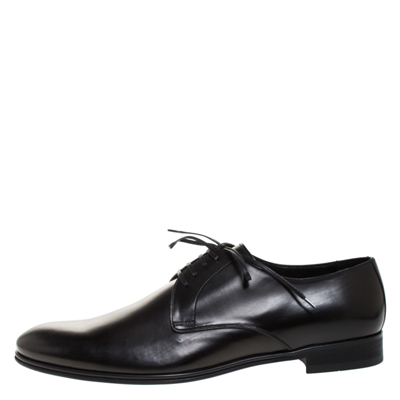 

Dolce & Gabbana Black Leather Derby Size