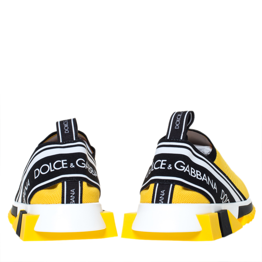 dolce and gabbana yellow sneakers