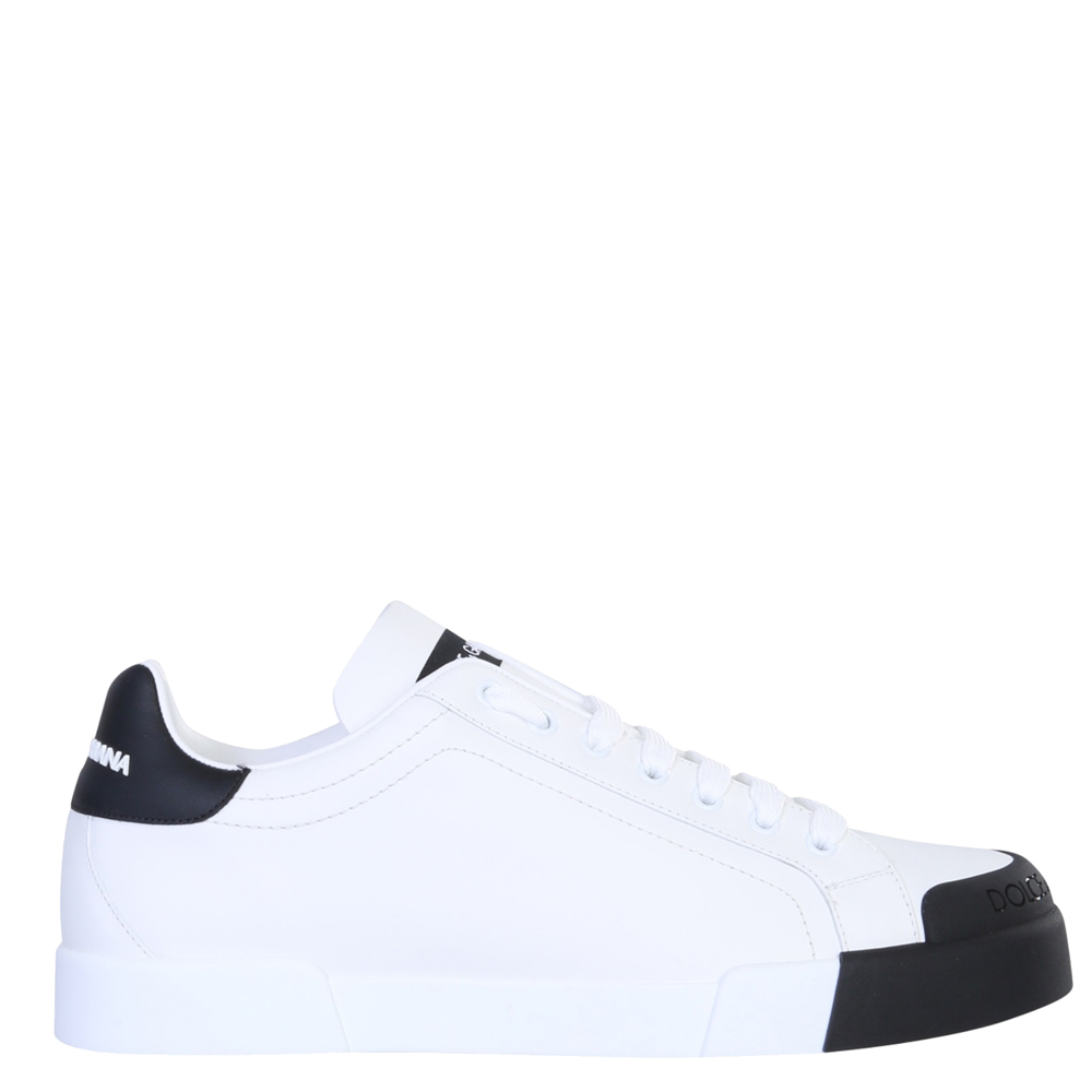 Pre Owned Dolce & Gabbana White Low Sneakers Size 43