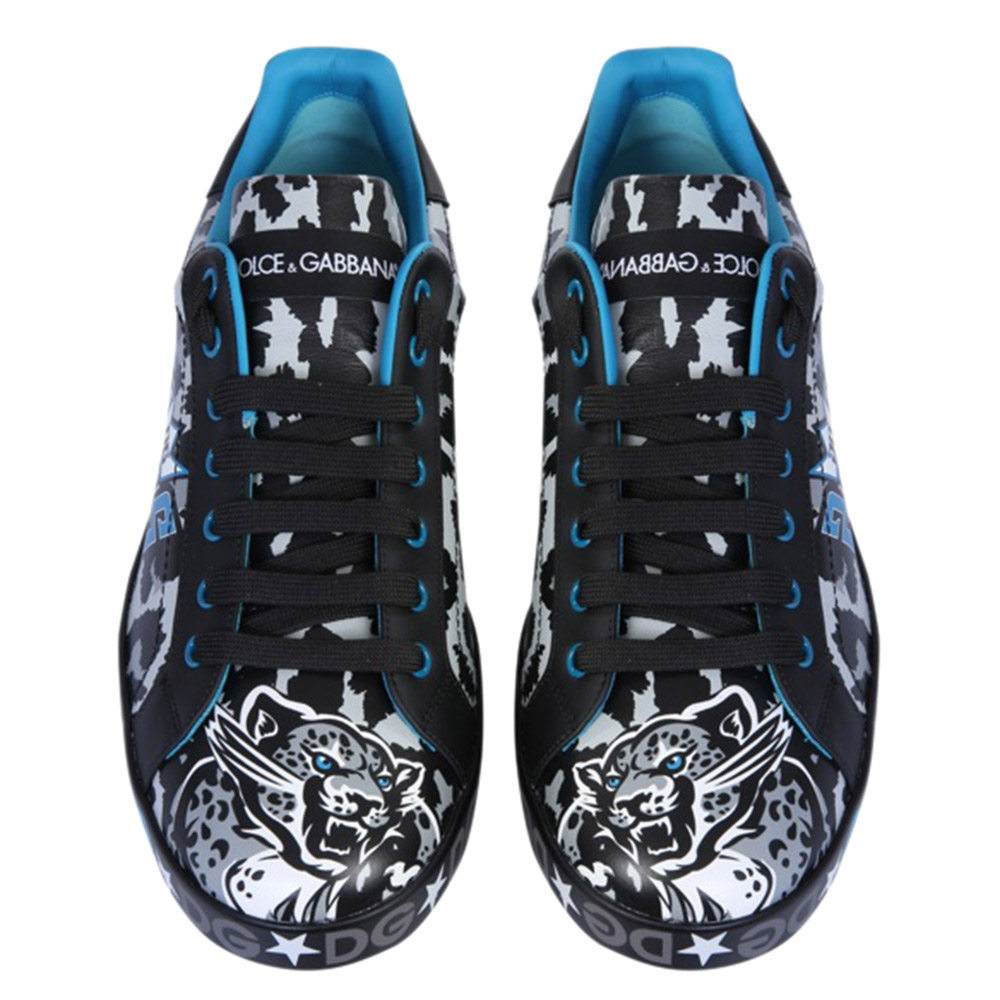 

Dolce & Gabbana Multicolor Portofino Jungle Sport Sneakers Size EU