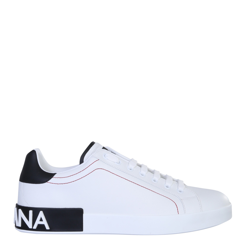 Pre Owned حذاء رياضي دولتشي أند غابانا بورتفينو أبيض مقاس أوروبي 42