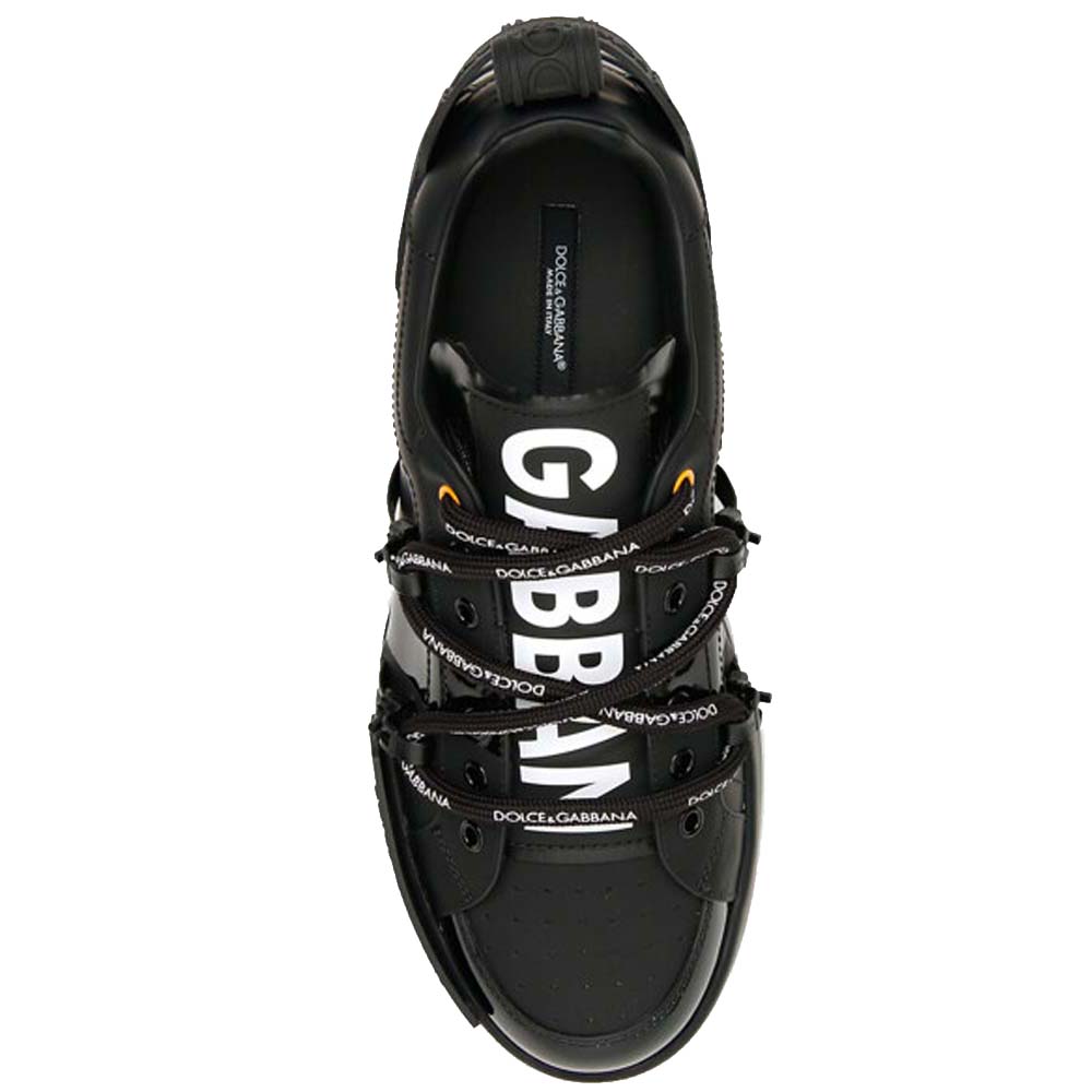

Dolce & Gabbana Black Portofino Sneakers Size EU