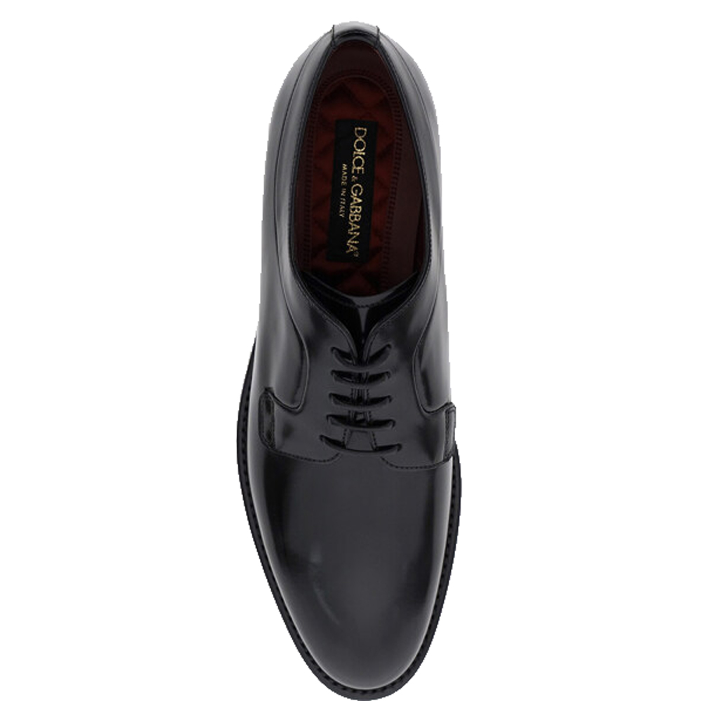 

Dolce & Gabbana Giotto Leather Lace-Up Shoes Size EU, Black