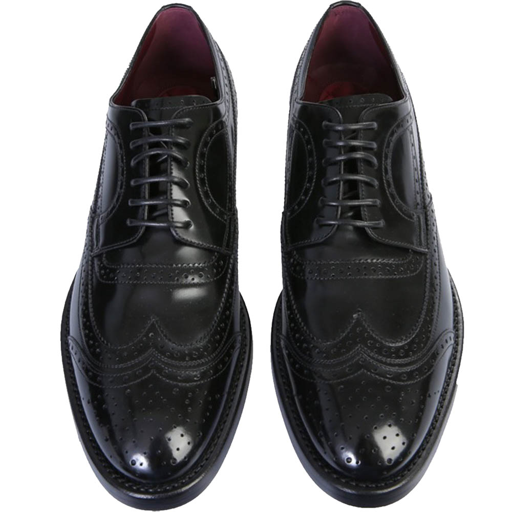 

Dolce & Gabbana Black Derby Brogue Shoes Size EU