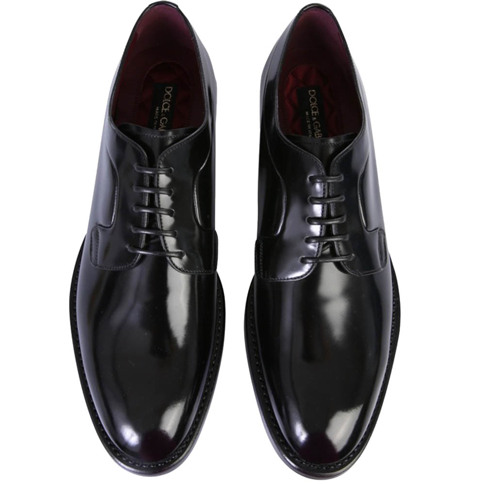 

Dolce & Gabbana Black Derby Shoes Size EU 43.5