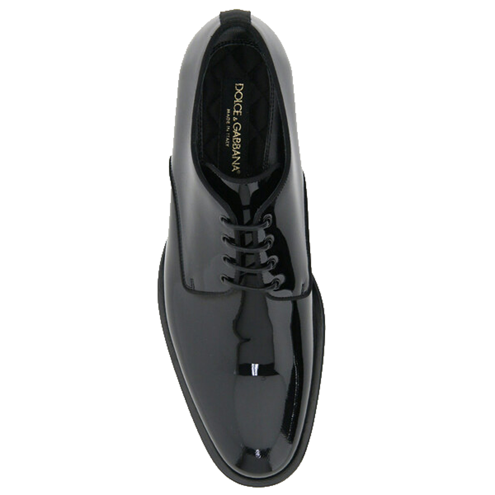 

Dolce & Gabbana Black Leather Lace-Ups Shoe Size EU