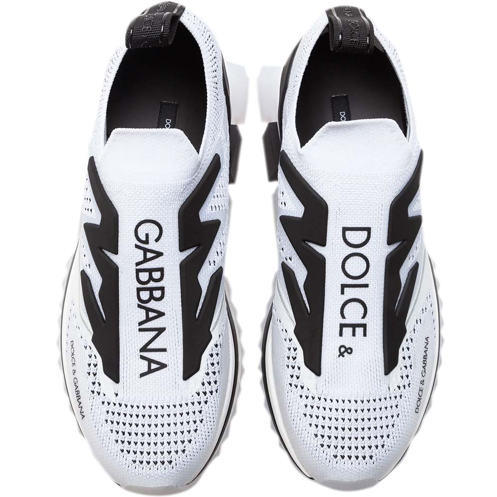 

Dolce & Gabbana White/Black Sorrento Slip On Sneaker Size