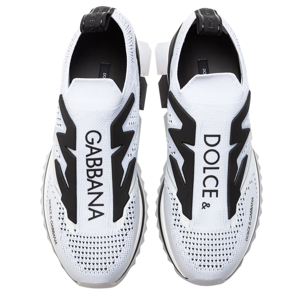 

Dolce & Gabbana White Sorrento Slip On Sneaker Size EU, Black