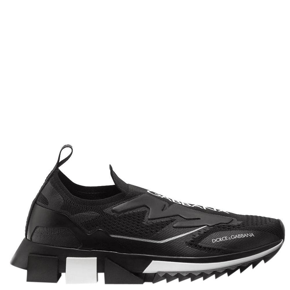 Pre-owned Dolce & Gabbana Black Sorrento Sneakers Size Eu 41