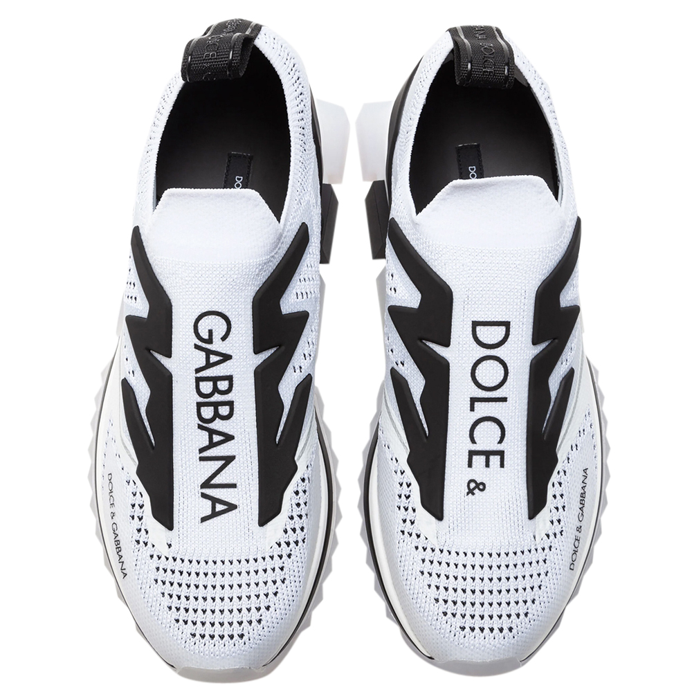 

Dolce & Gabbana White/Black Sorrento Slip On Sneaker Size
