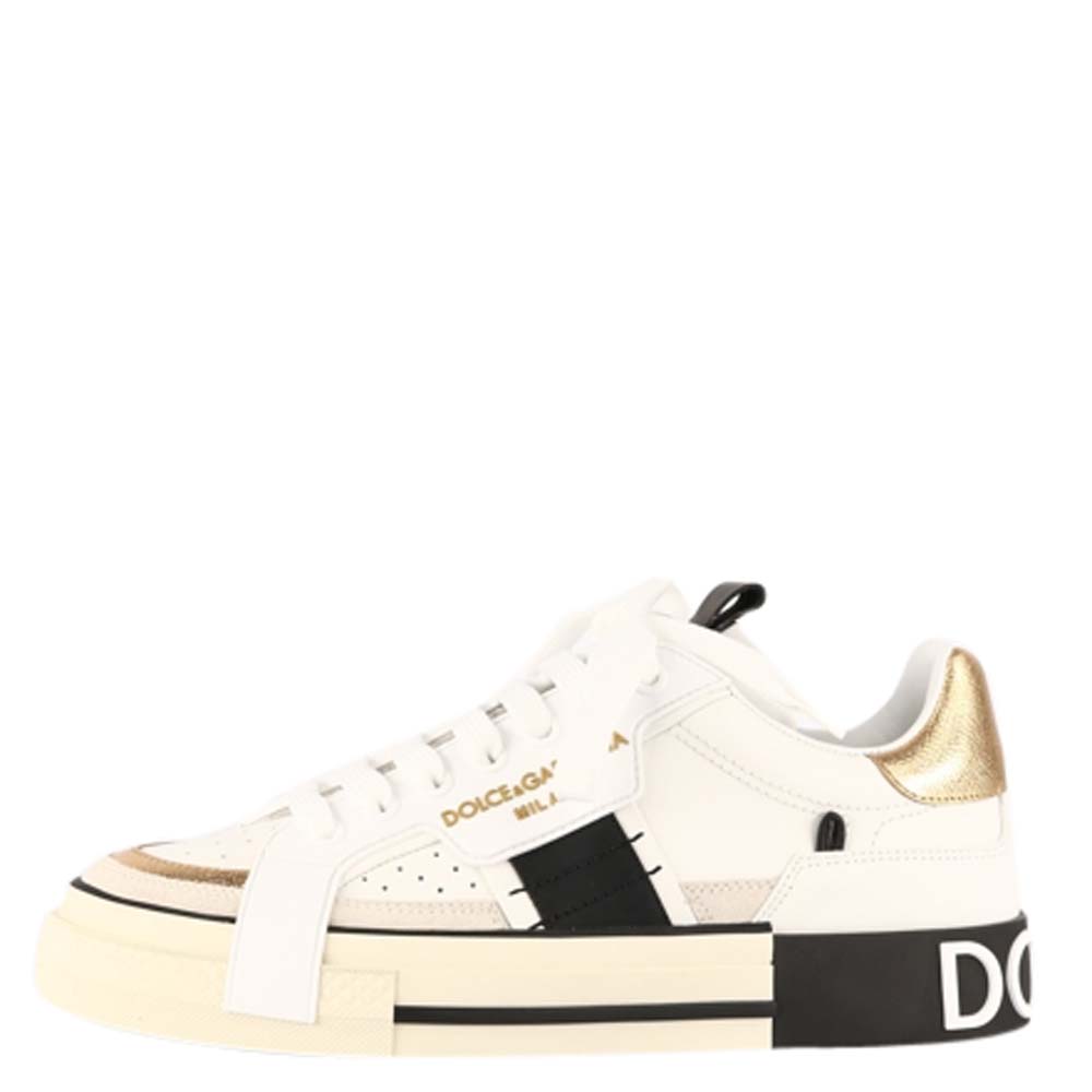 Pre-owned Dolce & Gabbana White Custom 2.zero Sneaker Size Eu 43