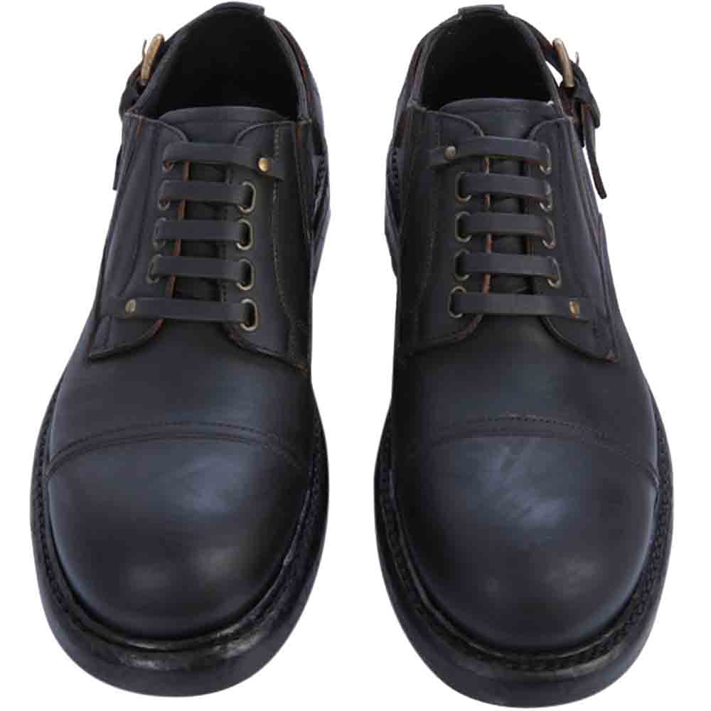 

Dolce & Gabbana Black Derby Cowhide Shoe Size IT