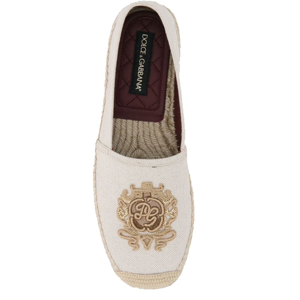 

Dolce & Gabbana Corda Corda Boccaccio Espadrilles Dg Coat Of Arms Size IT, Beige