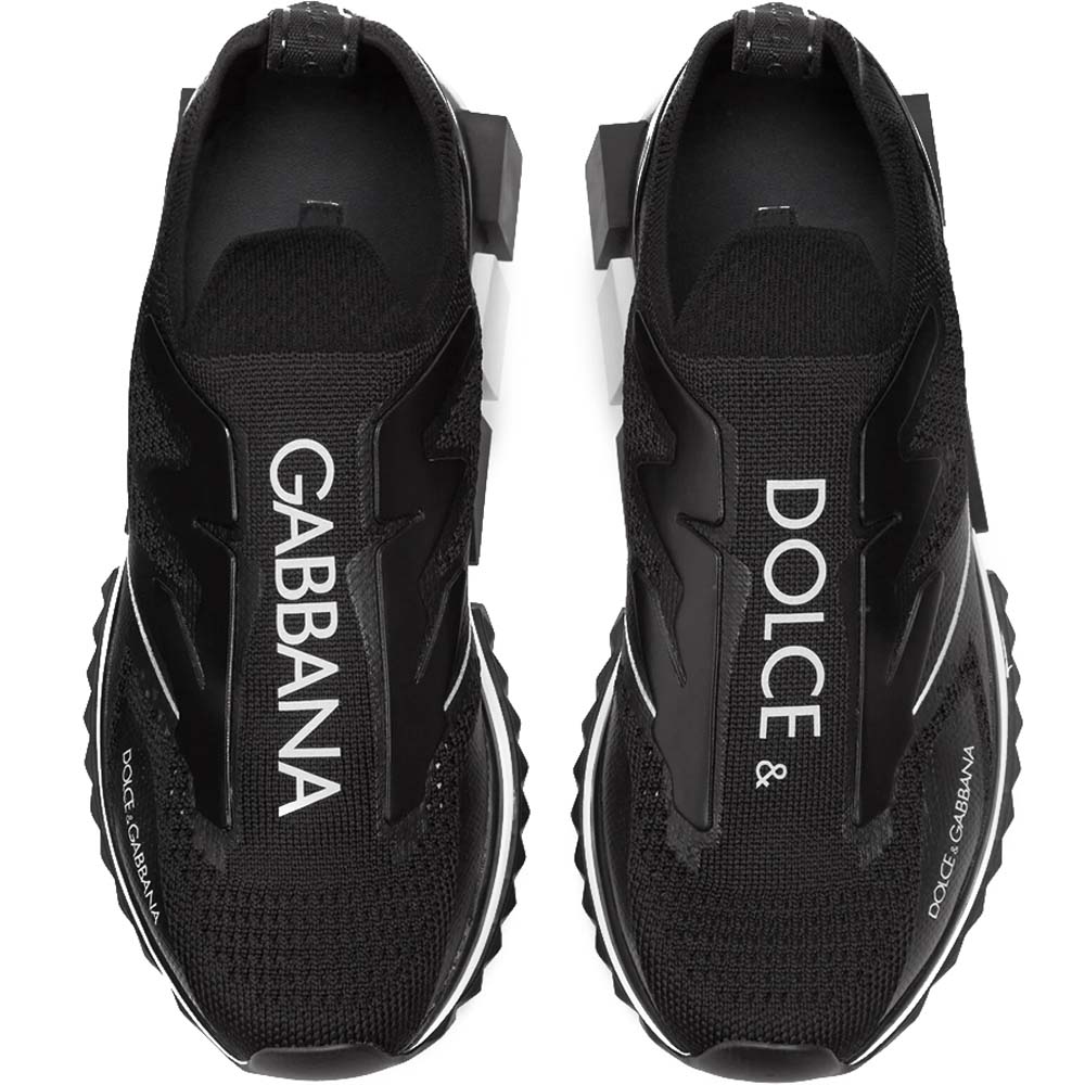 

Dolce & Gabbana Black Sorrento Sneakers Size