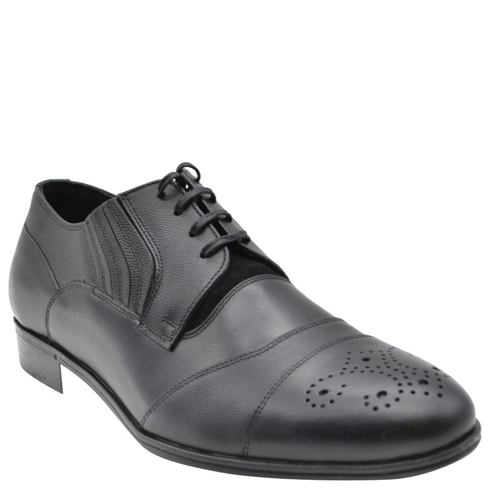 

Dolce and Gabbana Black Leather Detail Derby Shoes Size EU