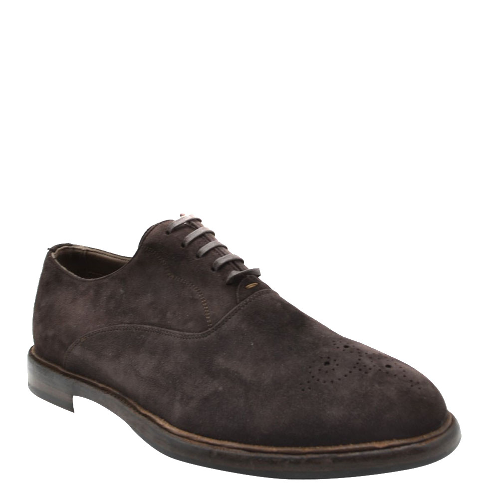 

Dolce and Gabbana Dark Brown Suede Derby Shoes Size EU