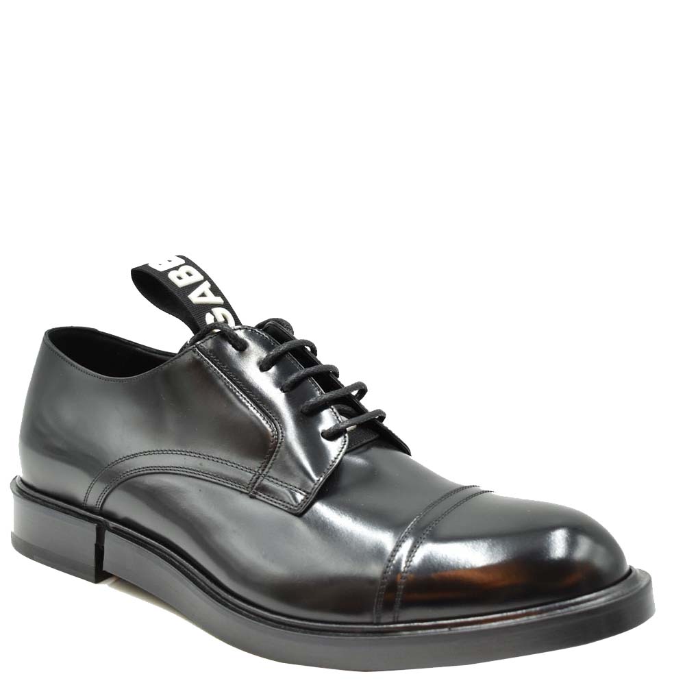 

Dolce & Gabbana Black Leather Derby Shoes Size EU
