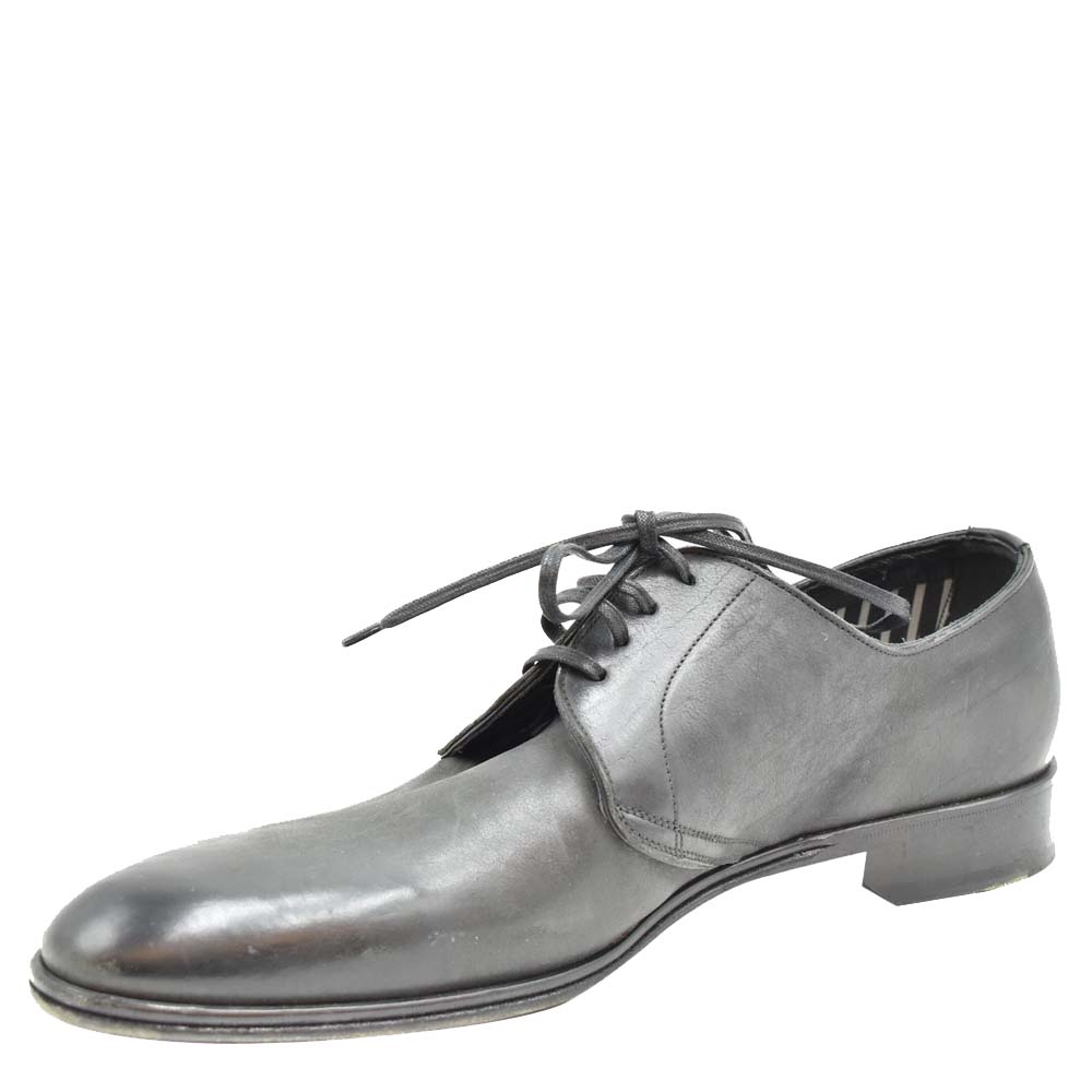 

Dolce & Gabbana Black Leather Lace-up Derby Shoes Size EU