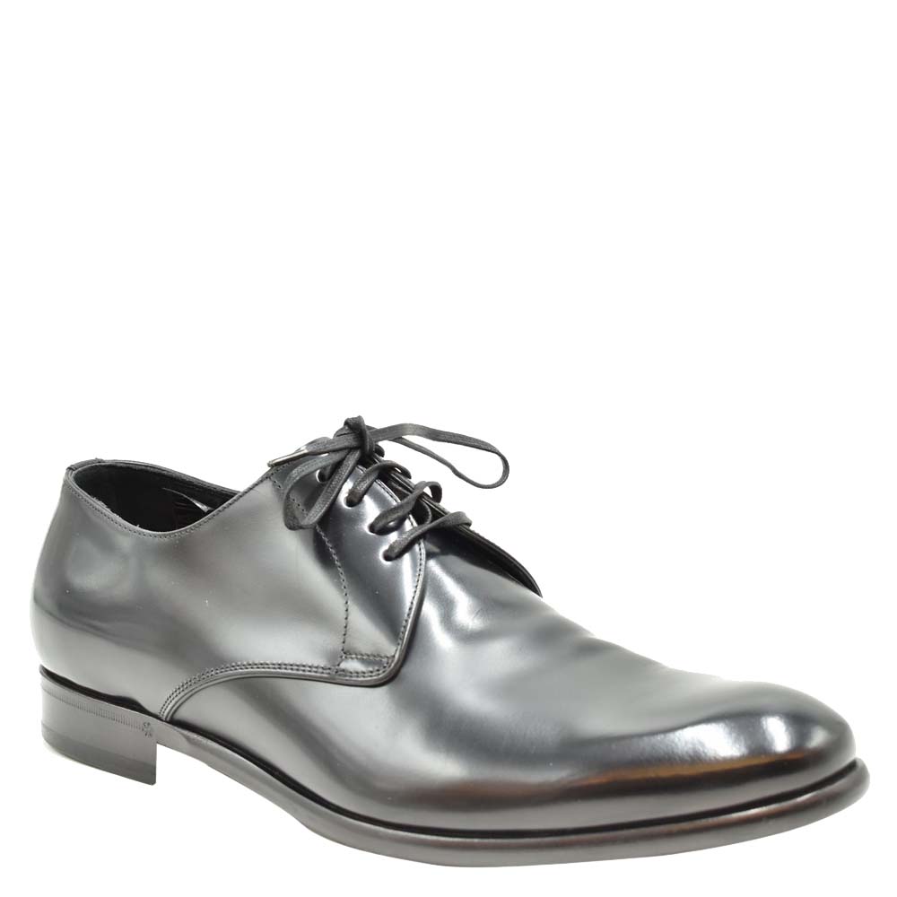 

Dolce & Gabbana Black Leather Lace up Derby Shoes Size EU