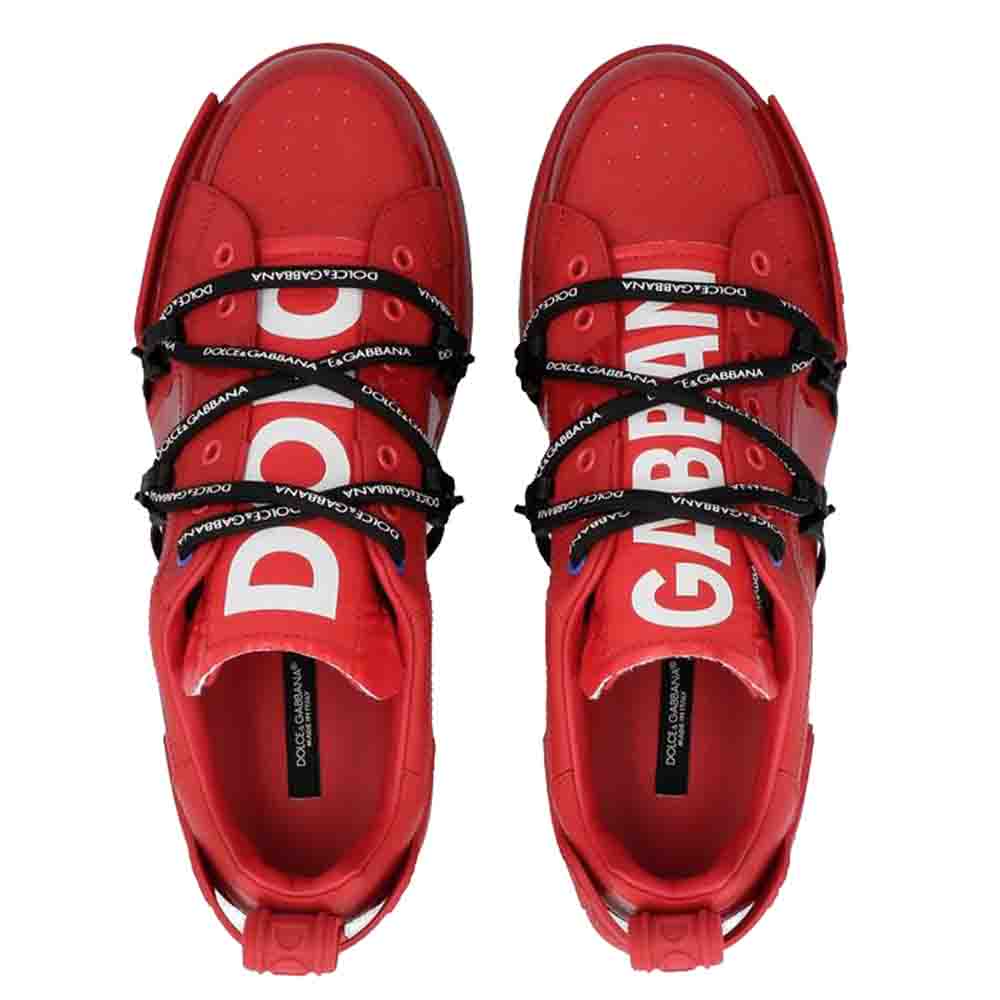 

Dolce & Gabbana Red Portofino Sneakers Size EU