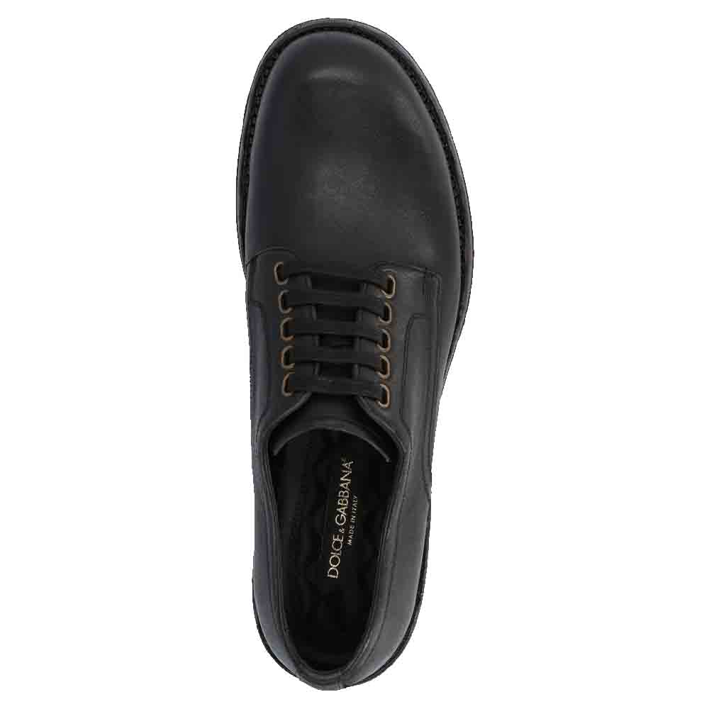 

Dolce & Gabbana Black Leather Derby Size EU