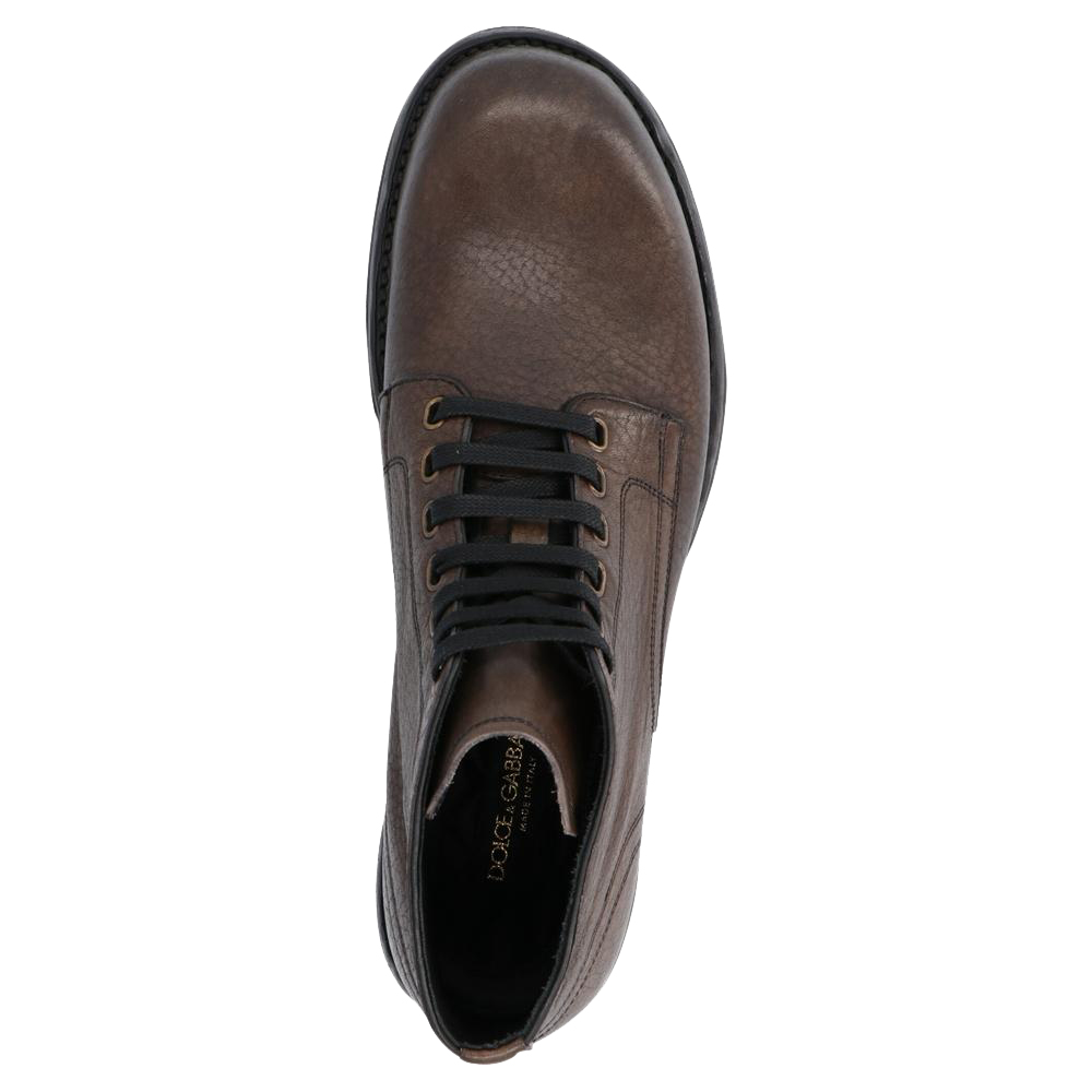

Dolce & Gabbana Dark Brown Horsehide Boots Size