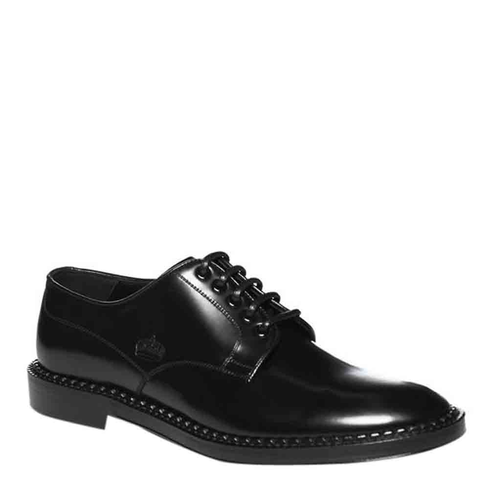 

Dolce & Gabbana Black Leather Derby Size EU