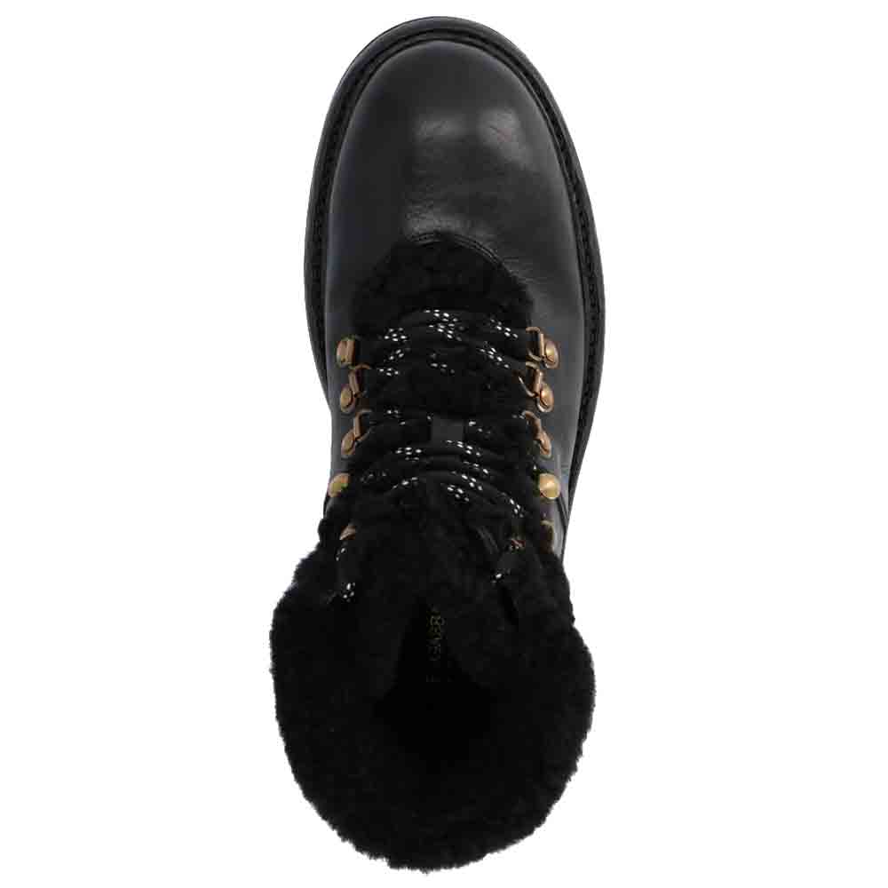 

Dolce & Gabbana Black Leather/Wool Cowhide and Merino Hiking Boots Size EU