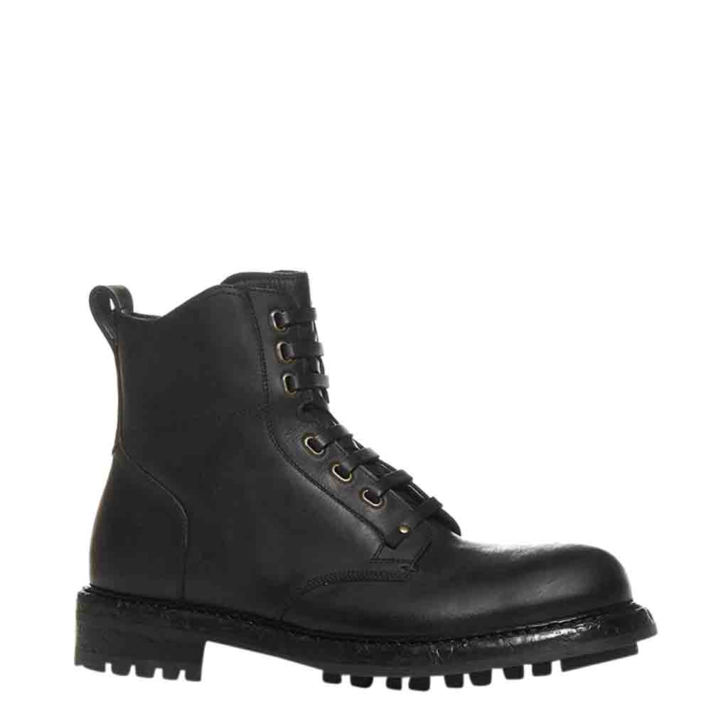 

Dolce & Gabbana Black Leather Bernini Boots Size EU
