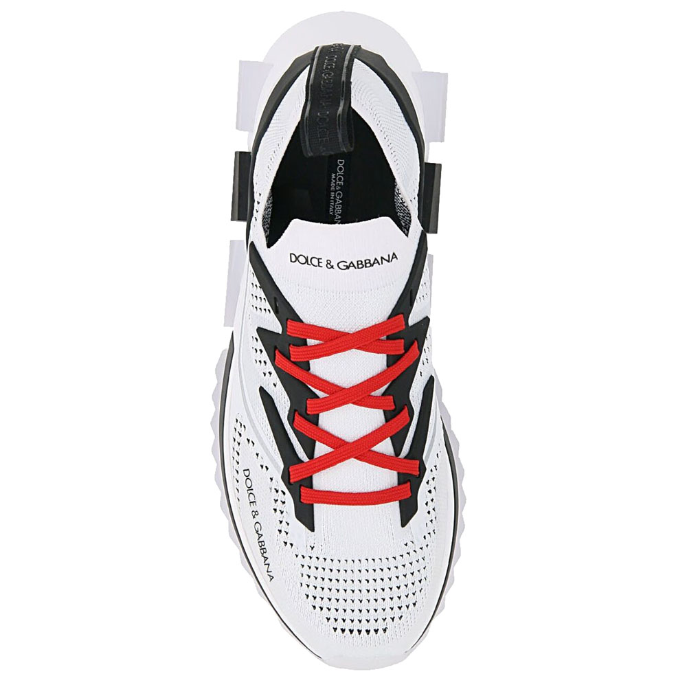 

Dolce & Gabbana White/Black Sorrento Sneakers Size IT