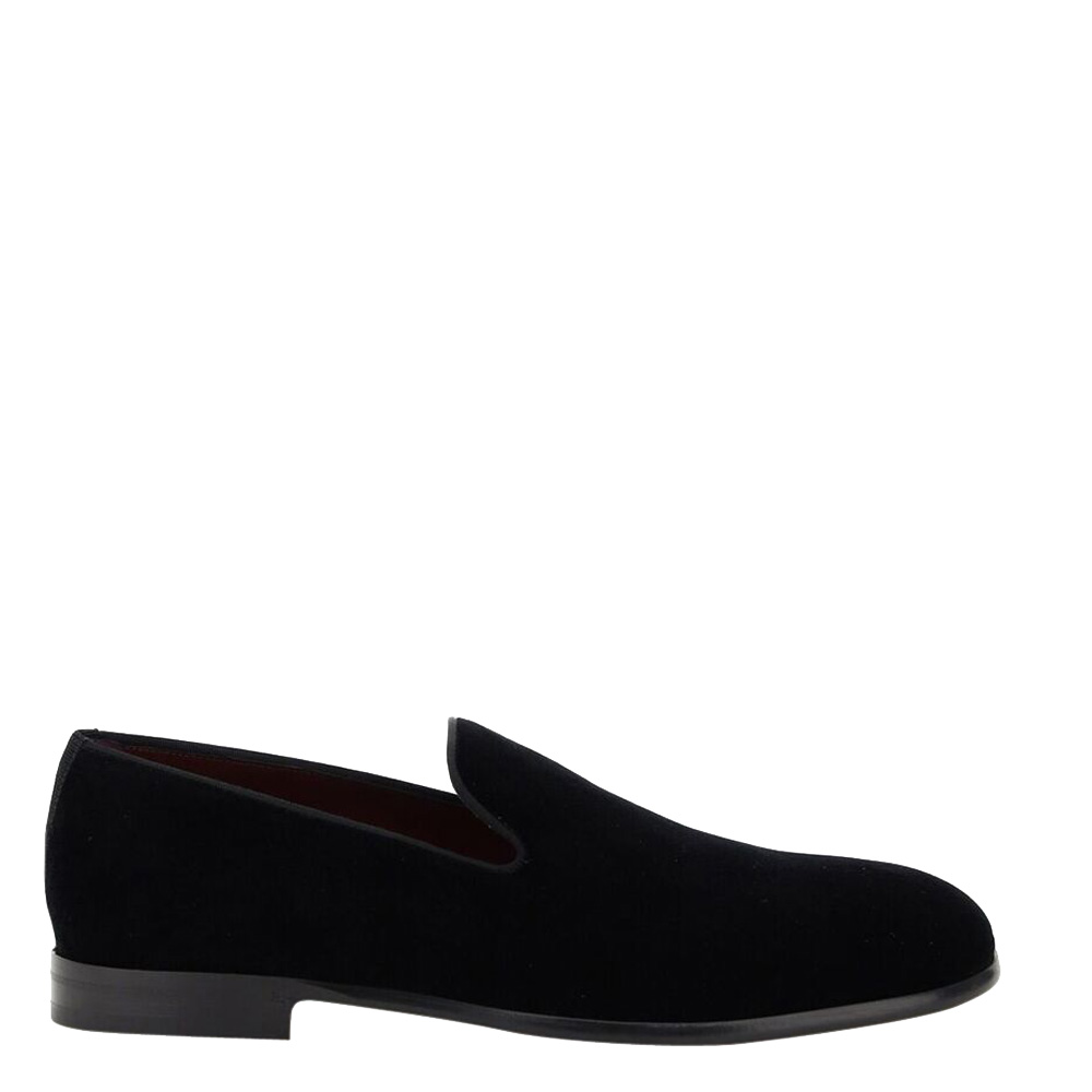 

Dolce & Gabbana Black Velvet Loafers Size IT