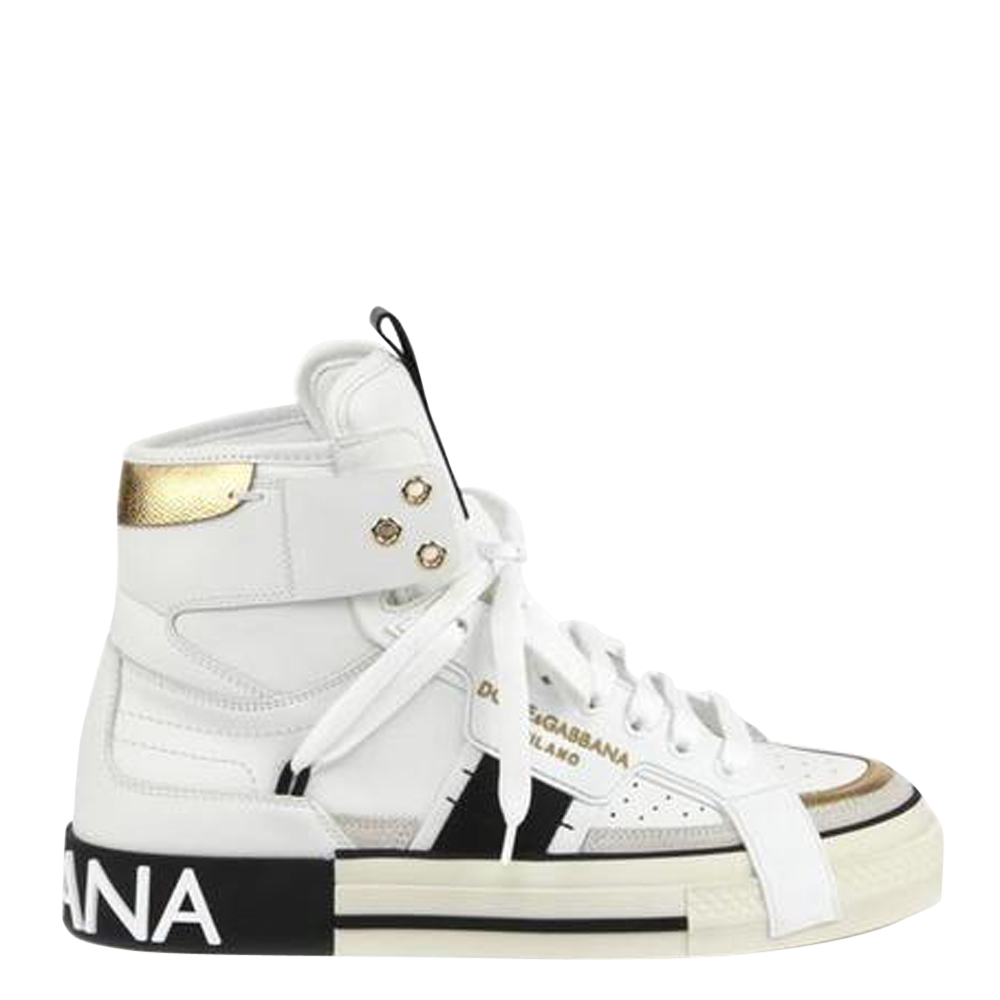 

Dolce & Gabbana White High Top 2.Zero Sneakers Size EU