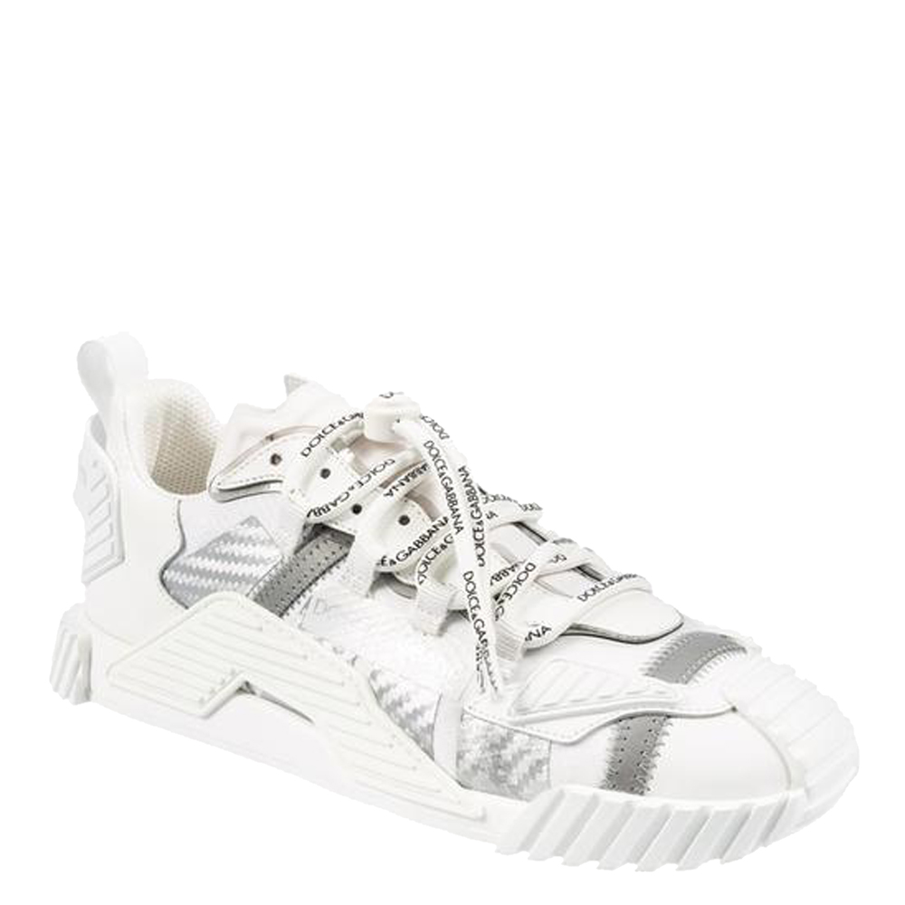 

Dolce & Gabbana White Mixed Materials NS1 Sneakers Size EU