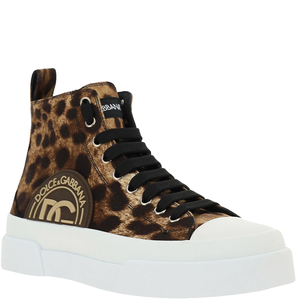 

Dolce & Gabbana Portofino Leopard Print Sneakers Size IT, Multicolor