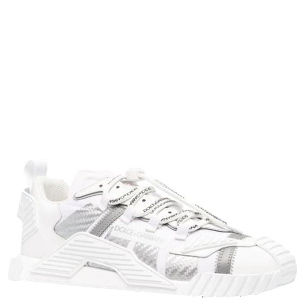 

Dolce & Gabbana White Mixed-material NS1 Sneakers Size EU