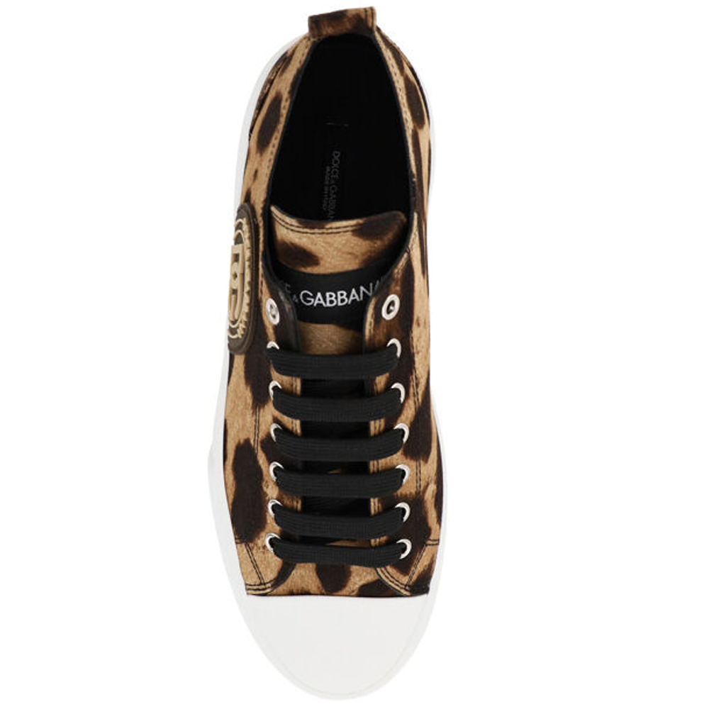 

Dolce & Gabbana Leopard Print Portofino Low Top Sneakers Size IT, Multicolor