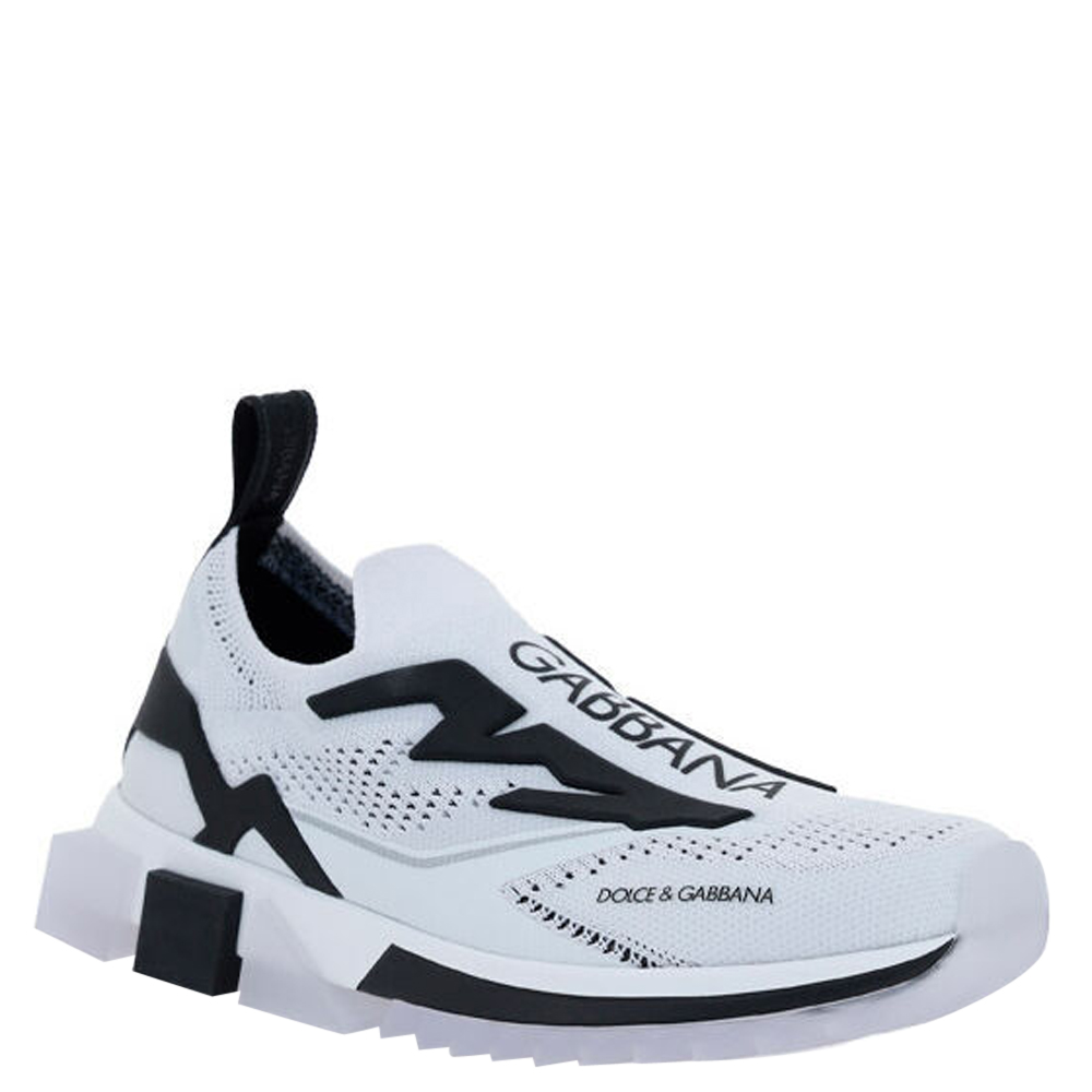 

Dolce & Gabbana Black/White Sorrento Sneakers Size IT