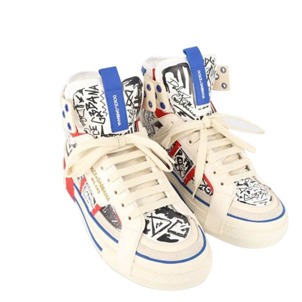 

Dolce & Gabbana Custom 2.Zero Graffiti High Top Sneakers Size EU, Multicolor