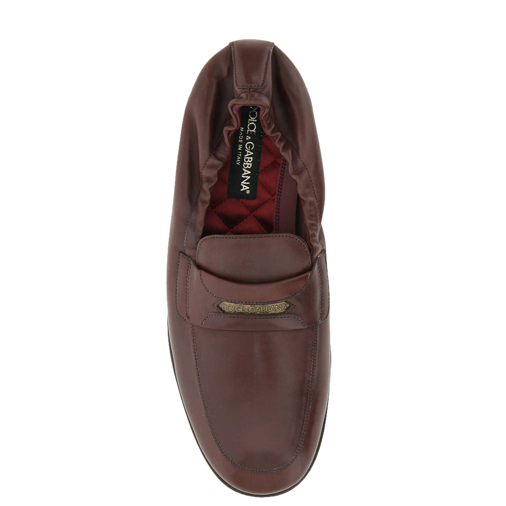 

Dolce & Gabbana Maroon Layered DNA Loafers Size IT, Burgundy