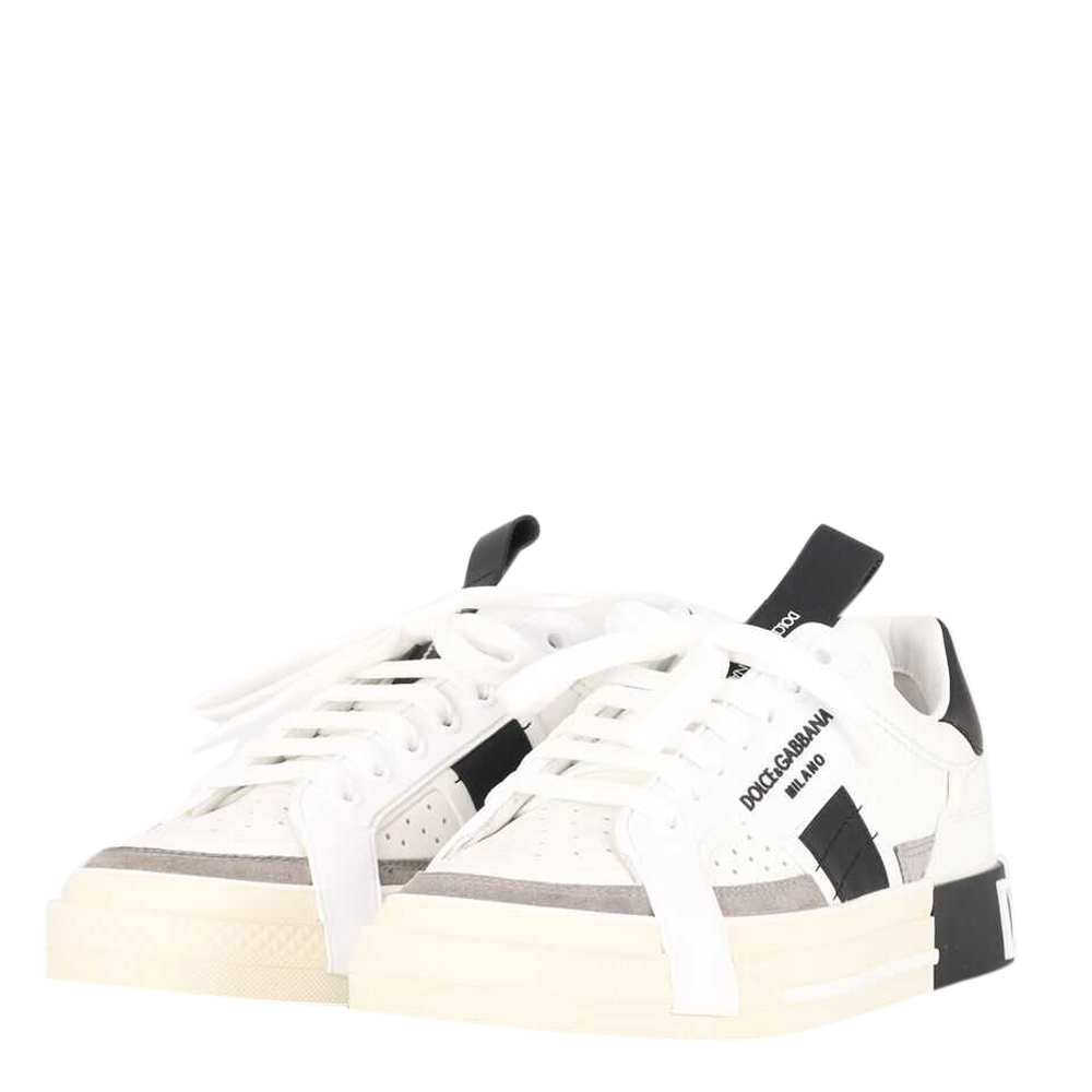 

Dolce & Gabbana White Calfskin Custom 2.Zero Sneakers Size IT