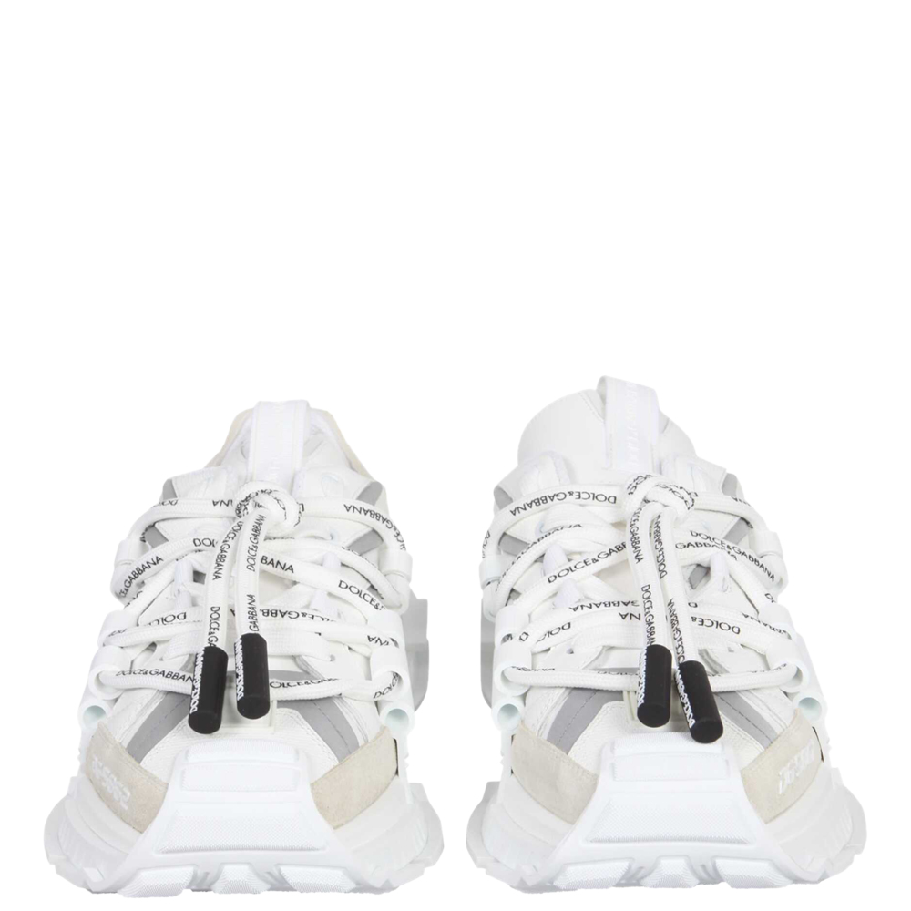 

Dolce & Gabbana White Mixed-materials Space Sneakers Size IT