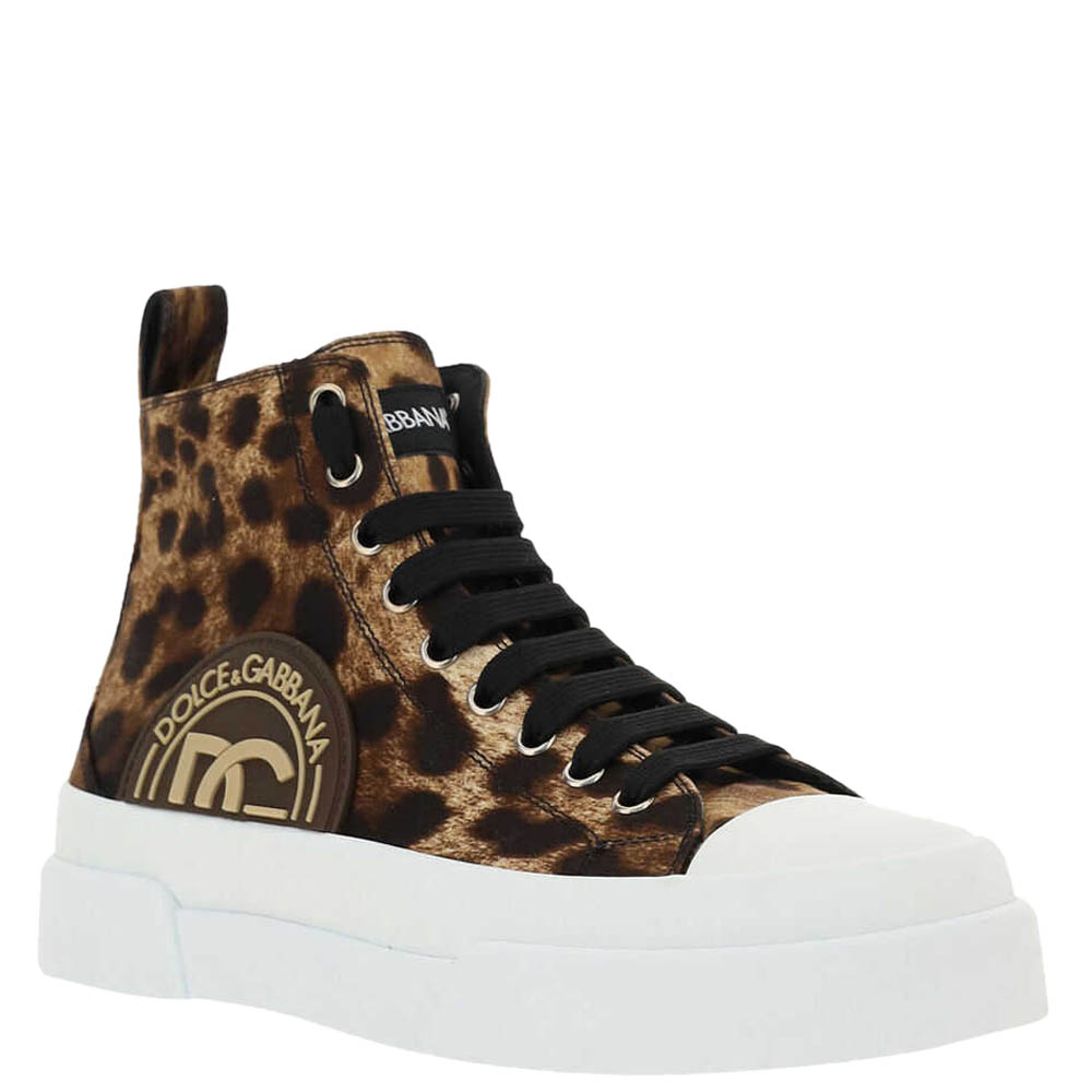 

Dolce & Gabbana Leopard Portofino Mid Top Sneakers Size IT, Multicolor