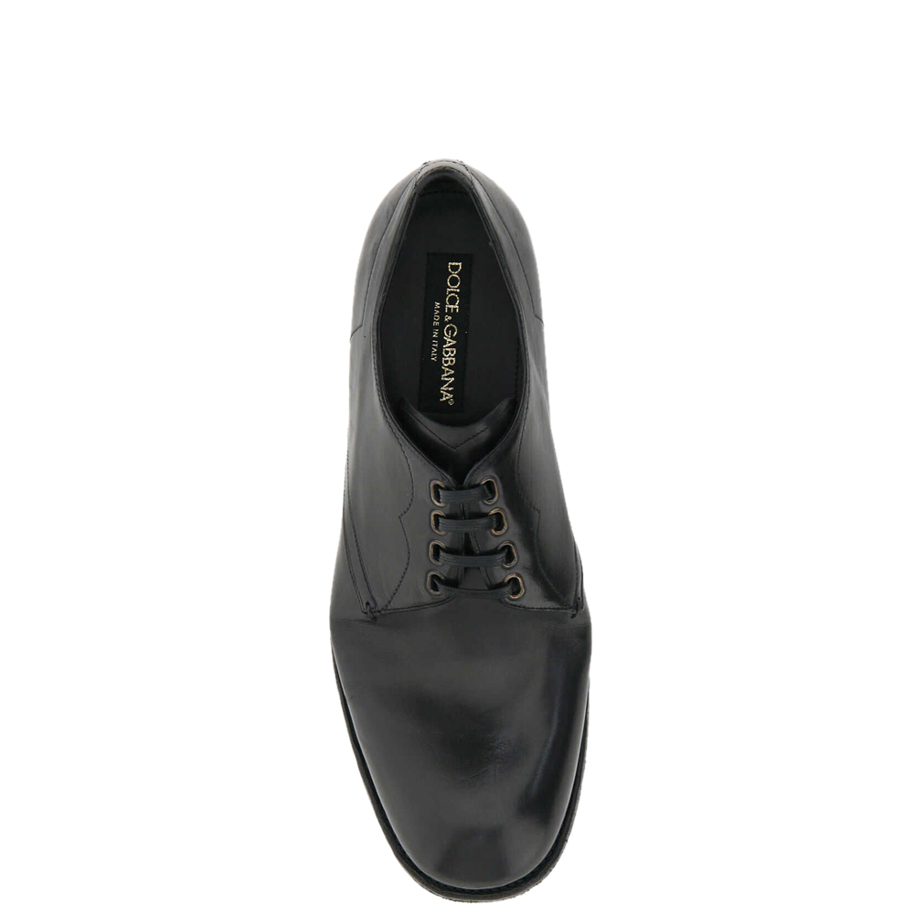 

Dolce & Gabbana Black Vintage Layered DNA Derby Shoes Size IT